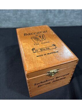 Baccarat Wooden Box Luchadores Havana Selection Made In Honduras